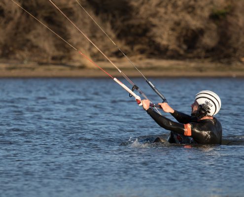 kitesurfen für anfänger, kitesurfen lernen, Funkschulung, Stehrevier